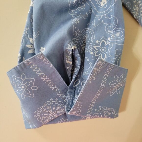 Coldwater Creek Women's Paisley and Floral Button-Down Shirt - Picture 9 of 12